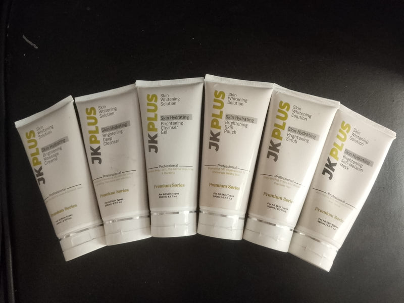 JK PLUS Premium Skin Whitening Kit – 6-Step Professional Facial System