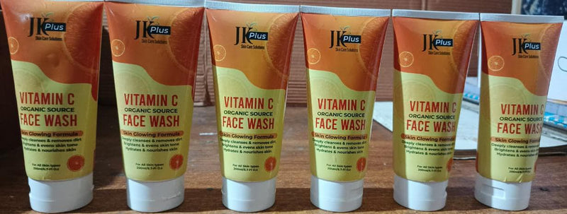 JK Plus Organic Vitamin C – Glow-Boosting Face Wash